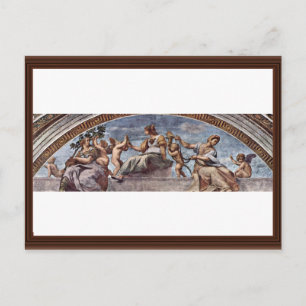 Allegory Of Virtue By Raffael (Best Quality) Postcard