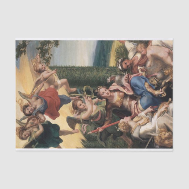 Allegory of Virtues by Correggio Tissue Paper (Front)