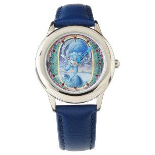 ALLEGORY OF WIND ANTIQUE FLORAL MINIATURE MONOGRAM WATCH
