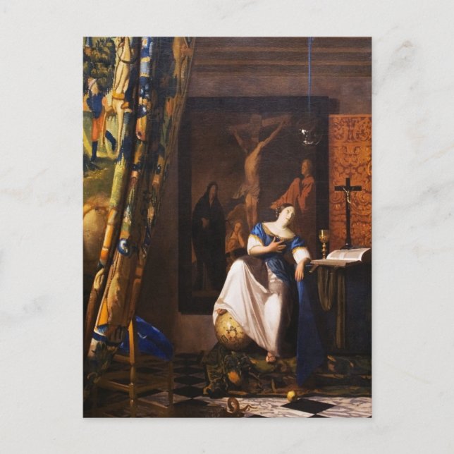 Allegory on Faith by Johannes Vermeer Postcard (Front)