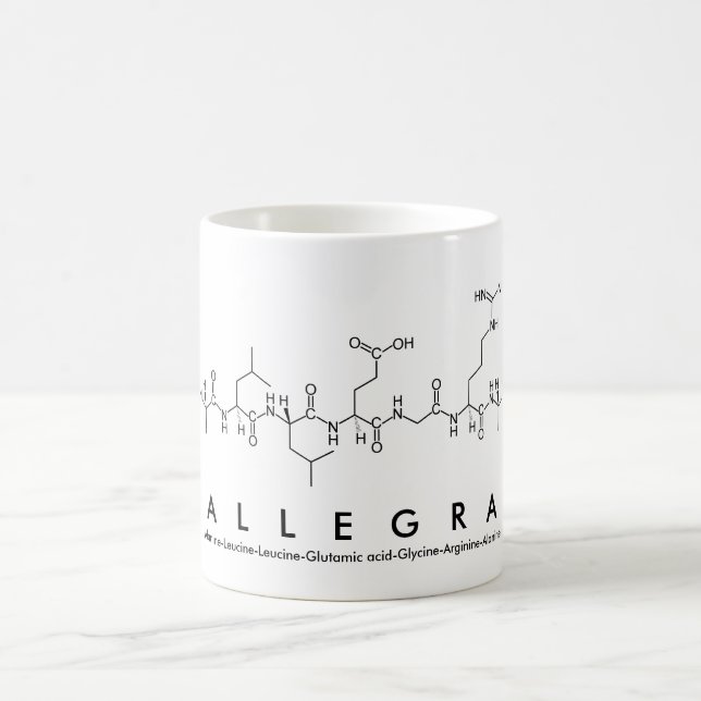 Allegra peptide name mug (Center)