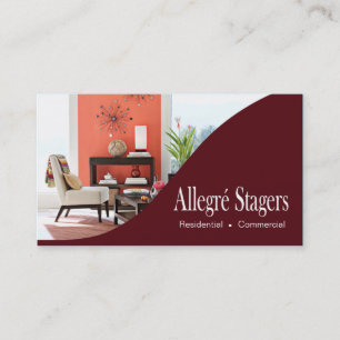 Allegré Stagers Home Staging Interior Design Business Card