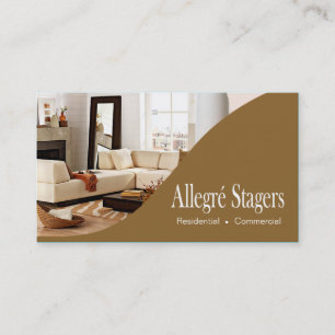 Allegré Stagers Home Staging Interior Design Business Card
