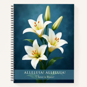 Alleluia Christ Is Risen Easter Faith Gift Notebook