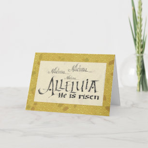 Alleluia Easter Card