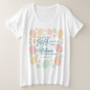 Alleluia Easter Eggs Plus Size T-Shirt