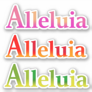 Alleluia Easter Joy Bright Modern Multi-Coloured