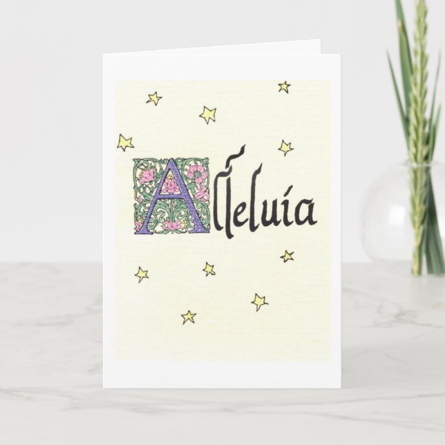 Alleluia Greeting Card (Front)