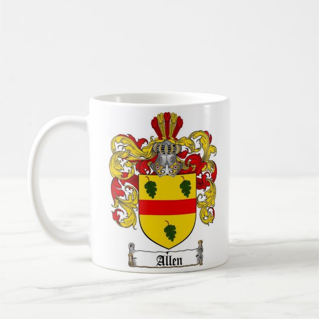 Allen Coat Of Arms Coffee Mug (Left)