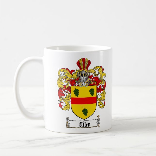 Allen Coat Of Arms Coffee Mug - Size 11oz (Left)