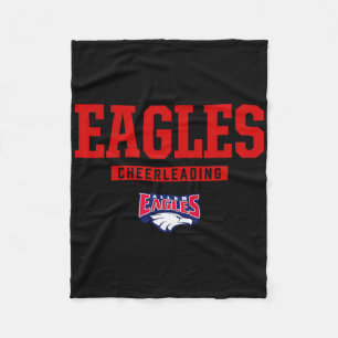 Allen Eagles Logo Cheerleading Hs Fleece Blanket