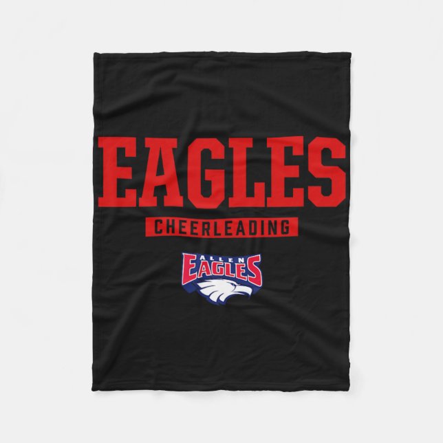 Allen Eagles Logo Cheerleading Hs  Fleece Blanket (Front)