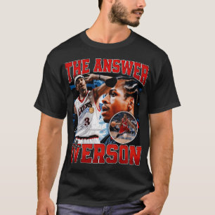 Allen Iverson The Answer Basketball Legend Signatu T-Shirt