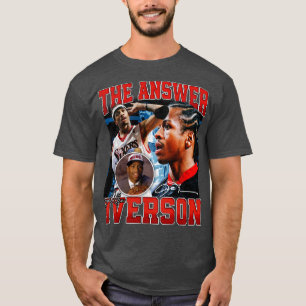 Allen Iverson The Answer Basketball Signature Vint T-Shirt