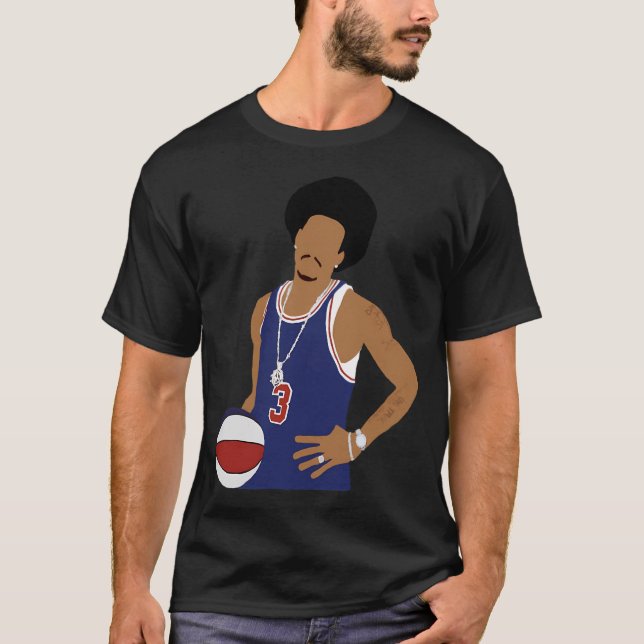 Allen Iverson Throwback Design T-Shirt (Front)