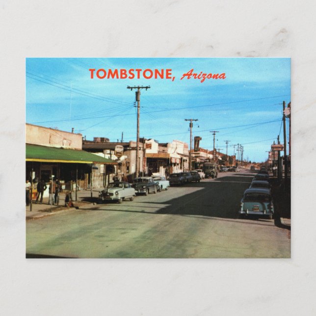 Allen St., Tombstone AZ Vintage Postcard (Front)