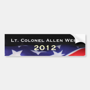 Allen WEST 2012 Campaign Bumper Sticker
