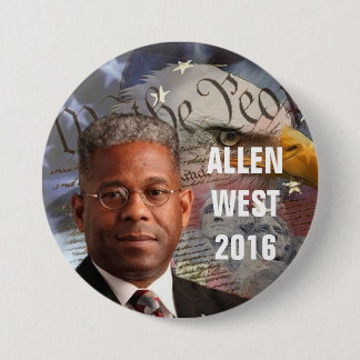 ALLEN WEST 2016 7.5 CM ROUND BADGE