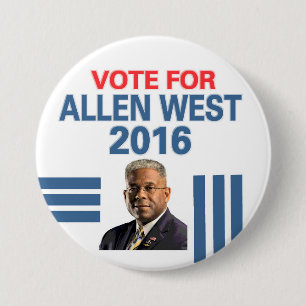 Allen West for President 2016 7.5 Cm Round Badge