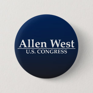 Allen West U.S. Congress 6 Cm Round Badge