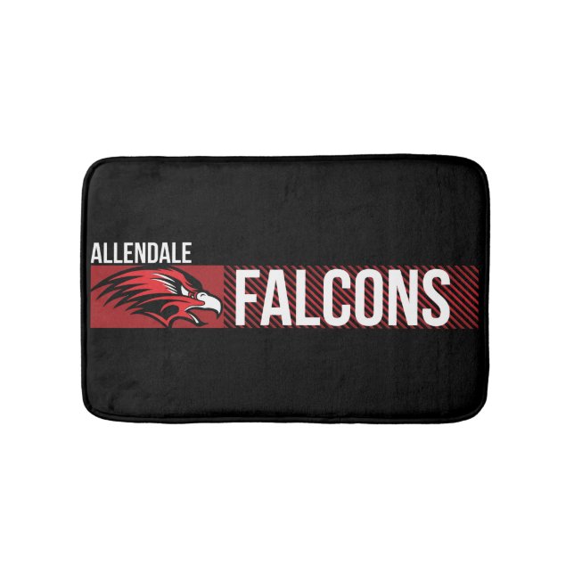Allendale Falcons #5 Bath Mat (Front)