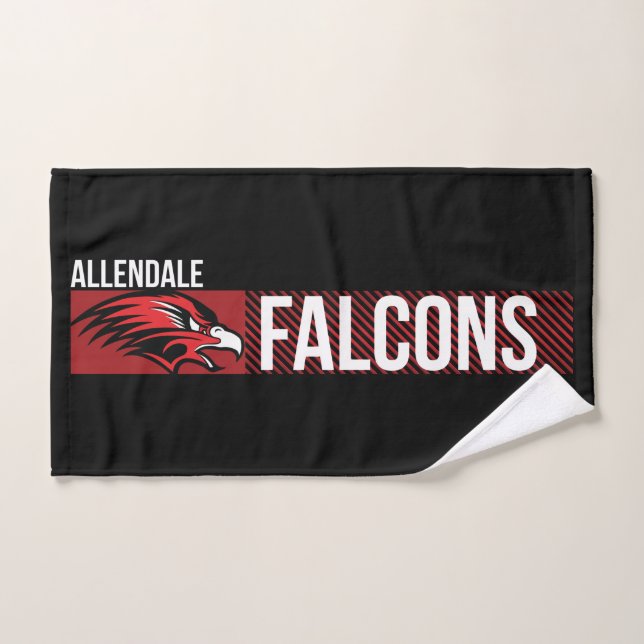 Allendale Falcons #5 Hand Towel (Hand Towel)