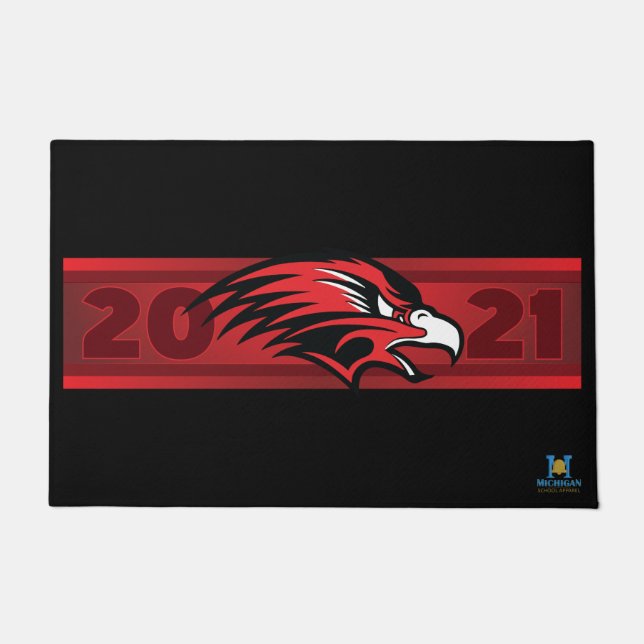 Allendale Falcons #7 Doormat (Front)