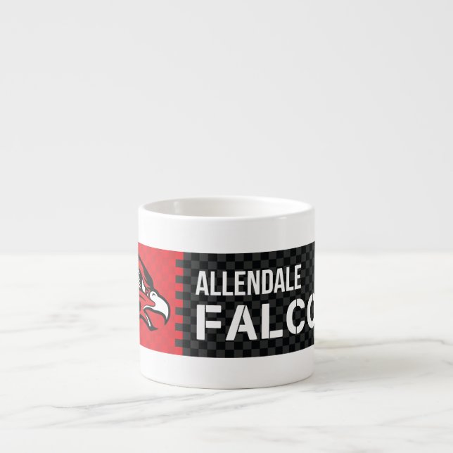 Allendale Falcons Espresso Cup (Front)