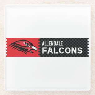 Allendale Falcons Glass Coaster
