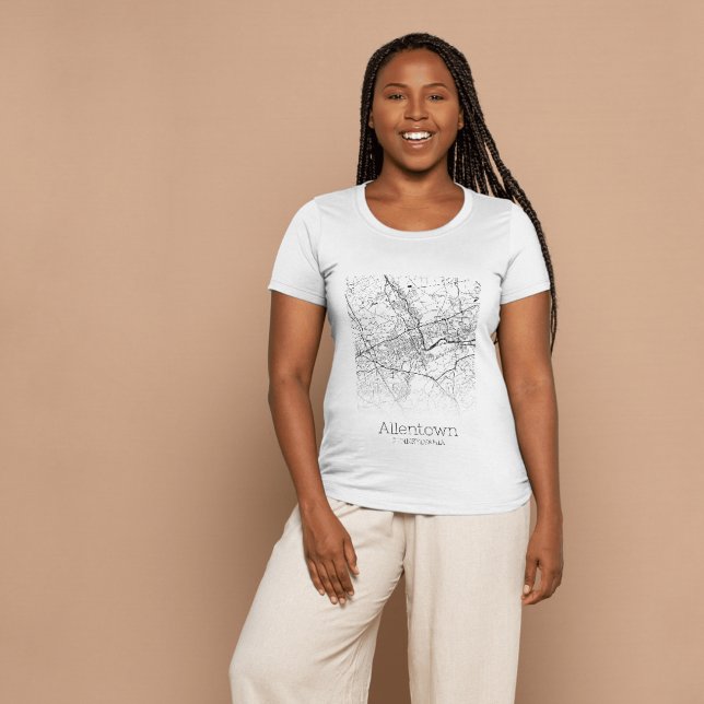 Allentown PA City Map T-Shirt (Creator Uploaded)