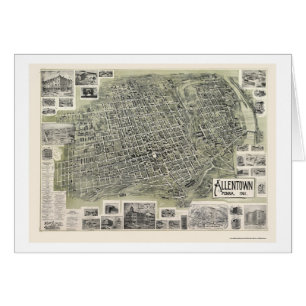 Allentown, PA Panoramic Map - 1901