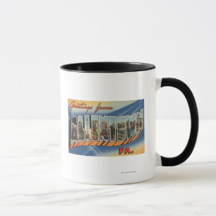 Allentown, Pennsylvania - Large Letter Scenes Mug