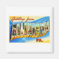 Allentown Pennsylvania PA Vintage Travel Souvenir