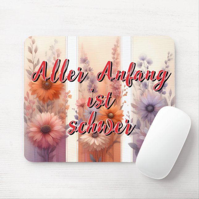 Aller Anfang ist schwer Mouse Pad (With Mouse)