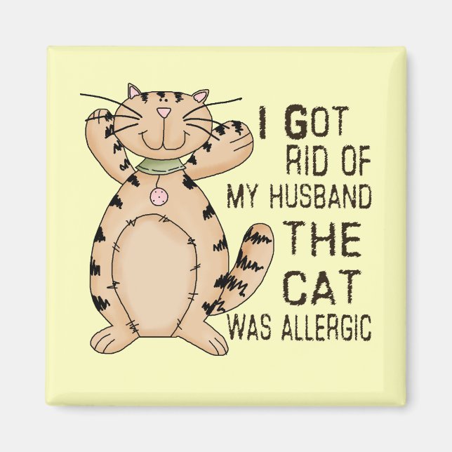 Allergic Cat Magnet (Front)