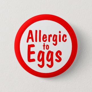 Allergic to milk 6 cm round badge