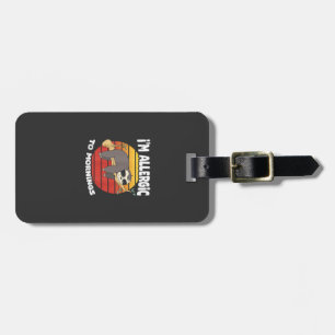 Allergic To Mornings Sloth Animal Sloths Lover Vin Luggage Tag