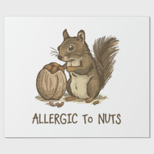 Allergic to Nuts Wrapping Paper