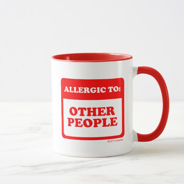 Allergic To Other People Mug (Right)