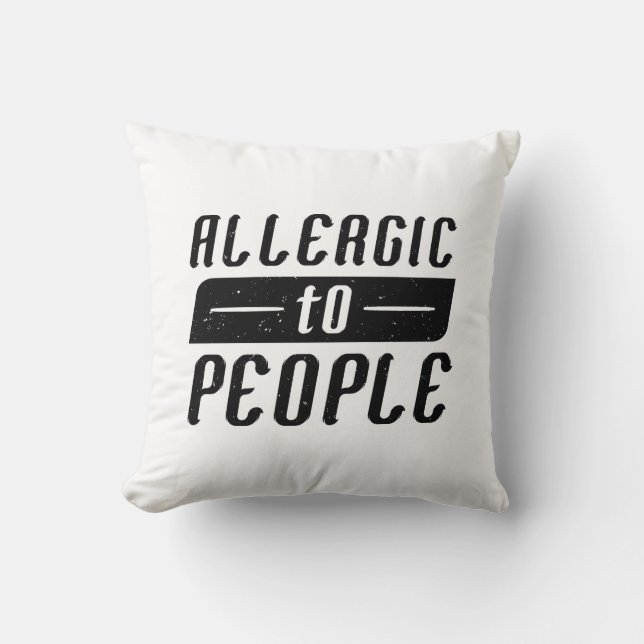 Allergic To People Cushion (Front)