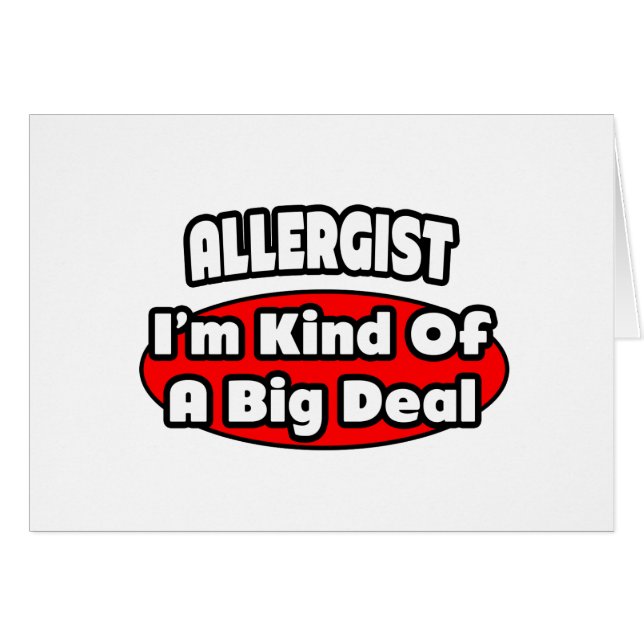 Allergist ... Big Deal (Front Horizontal)