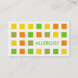 ALLERGIST (mod squares) Business Card