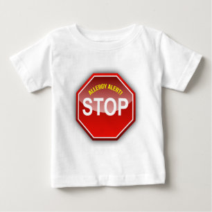 ALLERGY ALERT - add custom text! Baby T-Shirt