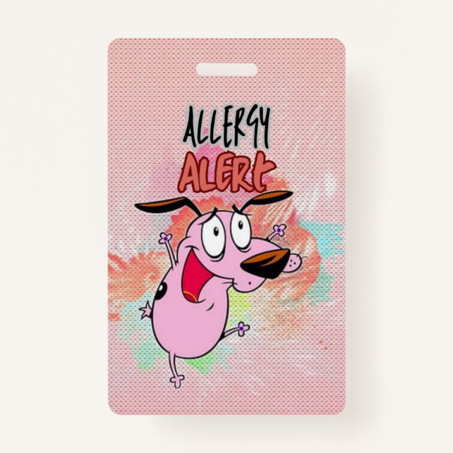 Allergy Alert ID Badge (Front)
