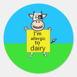 Allergy alert (more designs in store) classic round sticker