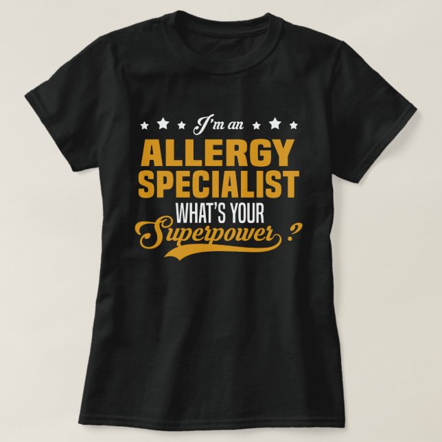 Allergy Specialist T-Shirt (Design Front)