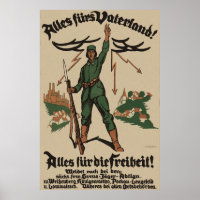 Alles fürs Vaterland! WW1 poster
