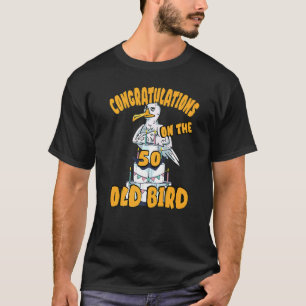 Alles Gute Zum 50 Year Birthday Seagull Bird Birth T-Shirt