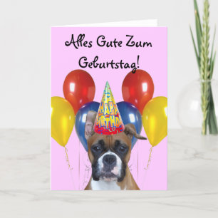 Alles Gute Zum Geburtstag! Birthday  Boxer Card