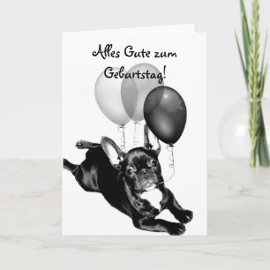 Alles Gute zum Geburtstag French Bulldog card